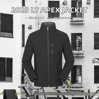 Nouvelle veste polaire imperméable et coupe-vent écologique Lt Apex Bionic 2025 pour l'hiver et les activités de plein air, méthode de tricotage OEM, devant