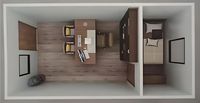 20ft Expandable Container Modular House Mobile Office Detachable Container House Mobile Office