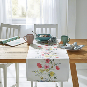Polyester Printed Table <b>Runner</b> Commercial Grade for Hotel Dining Projects Restaurant Hospitality Supply Contract Orders - Product Image 1