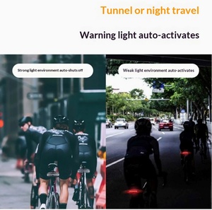 <span class=keywords><strong>Luz</strong></span> <span class=keywords><strong>Trasera</strong></span> LED para Bicicleta Recargable, Resistente al Agua IP65, Súper Brillante, Batería de Larga Duración, 6 Modos de <span class=keywords><strong>Luz</strong></span>, Alarma Antirrobo Nocturna, Superventas - Product Image 4