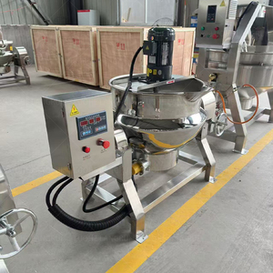 <span class=keywords><strong>Bollitore</strong></span> rivestito <span class=keywords><strong>per</strong></span> <span class=keywords><strong>riscaldamento</strong></span> a vapore a gas elettrico verticale in acciaio inossidabile, con agitatore <span class=keywords><strong>e</strong></span> riscaldatore - Product Image 2