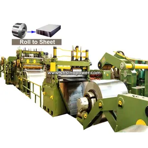 Galvanized steel hydraulic straightening cutting machine for industrial metal plate sheet