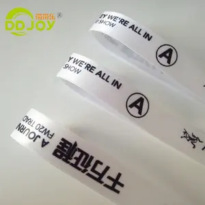 2024 Custom Slide Lock Wristband One-Time Use Polyester Fabric For Events Printed Technique Plastic Material Festival Wristband