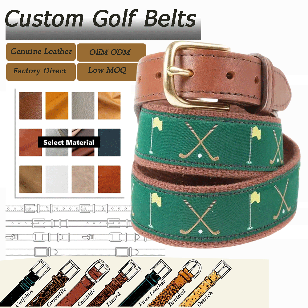 Ceinture Élastique Tressée Enfants - Extensible Golf & Baseball - Garçons Filles 1" Large - Ajustement Parfait