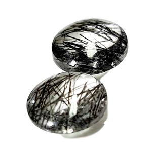 สีดำ rutile ควอตซ์พลอยแบนด้านล่างบนกระดานหมากรุกตัดรูปทรงและขนาดที่ตัดตามสั่งในราคาขายส่ง - Product Image 4