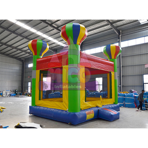 Château gonflable coloré sur le thème des montgolfières pour les fêtes d'anniversaire des enfants et les jeux en plein air dans la cour - Product Image 5