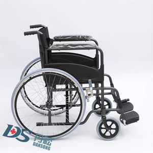 Sedia a rotelle pieghevole di buona qualità di nuovo design per disabili anziani paralizzati - Product Image 1