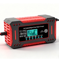 Cargador de Batería Industrial para Automóvil de 90W CC 12V 6A Ignífugo con Cable Retráctil para Cámara y Teléfono Móvil