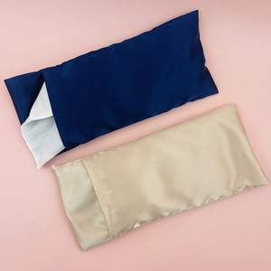 Masques oculaires en satin de soie, en lin naturel et lavande, avec compresses chaudes et froides détachables, bloquant la lumière et chauffants, <span class=keywords><strong>pour</strong></span> la vente en gros - Product Image 5