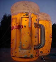 Verre à Bière gonflable, bouteille de bière géante, gonflables publicitaires K3028-2