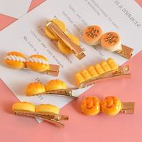 Zili dessin animé mignon pain série résine bijoux à bricoler soi-même coque de téléphone portable crème Gel Patch cheveux