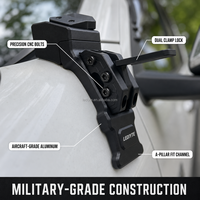 Support de fixation personnalisé pour éclairage de montant A, spécialement conçu pour Toyota Hilux, installation non destructive sans perçage