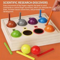 Jouet d'identification des couleurs pour la maternelle, balles arc-en-ciel à assortir, ensemble de jeu interactif pour les tout-petits