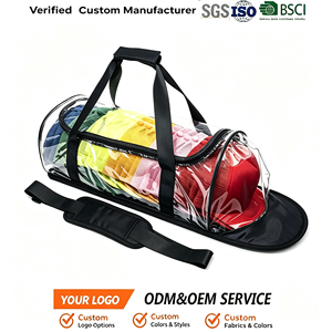La conservazione del cappello contiene 24 berretti <span class=keywords><strong>da</strong></span> Baseball trasparenti espositore per cappelli organizzatore del sistema borsa <span class=keywords><strong>da</strong></span> viaggio Tote Carrier Hat Bag - Product Image 1