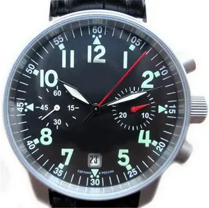 Nieuwe Aankomst Horloge Moskoe Nachten Chronograaf Handmatige Kronkelende Automatische Mannen Horloges
