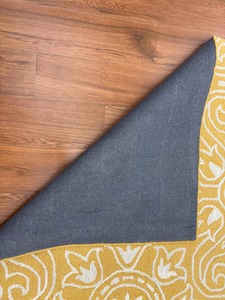 พรมขนสัตว์ทำมือลายคิลิม ขนยาว ดีไซน์ดอกไม้ทันสมัย ป้องกันไฟฟ้าสถิต เป็นมิตรกับสิ่งแวดล้อม สำหรับห้องนั่งเล่นสไตล์อินเดีย - Product Image 5