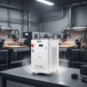 Enfriador de agua industrial Vevor de 1500W con tanque de 15L y sistema de enfriamiento por compresor para láser de CO2 - Product Image 2