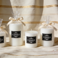 Petites bougies de prière artisanales en cire de paraffine, écologiques, non toxiques, à combustion longue durée, sans fumée, pour la maison, Pâques, mariages