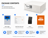 Registrador de Temperatura Desechable 4G para Logística de Frutas Frescas, Resistencia a Bajas Temperaturas (-30°C), Registro de Eventos en Puerta, Informes PDF y CSV, Soporte MQTT, M380L2