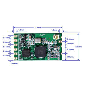Módulo Inalámbrico HC-14 de 433MHz para Recepción y Transmisión, Comunicación Serial de 1km, Transmisión de Datos Transparente Si4438 - Product Image 2