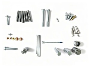<span class=keywords><strong>Goupille</strong></span> de centrage filetée double tête moletée en acier inoxydable et acier au carbone, à grain droit, motif maillé, <span class=keywords><strong>cylindrique</strong></span> pleine masse - Product Image 6