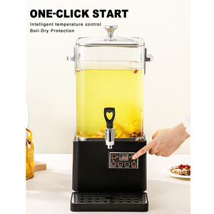 DEWEISI - Hervidor de Agua Eléctrico Transparente Cuadrado de 15 L, Cafetera Automática con Control Digital, Hervidor de Té y <span class=keywords><strong>Café</strong></span> con Filtro - Product Image 1