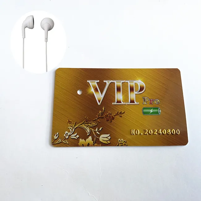 2024 VIP PRO Customized Membership Cover For GSM Card Box with A.808 218 Earphone Full Kit