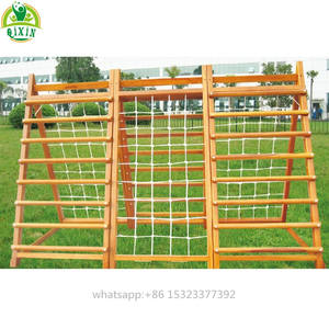 Arche de jardin en bois de plein air, pont en bois fait à la main avec rails sur les deux côtés, qx-08f - Product Image 3