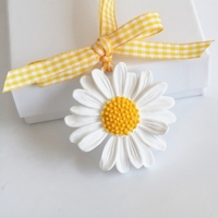 Diffuseur d'huiles essentielles en porcelaine en forme de fleur, parfumé, en plâtre céramique, pour armoire, voiture et maison, désodorisant suspendu