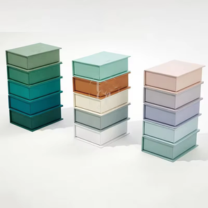 กล่องของขวัญเครื่องประดับแบบแข็งรักษ์โลก ทำจากกระดาษแข็งรูปทรงหนังสือ พิมพ์โลโก้แบบด้าน 4 สี ปิดด้วยแม่เหล็ก ปั๊มร้อน UV - Product Image 2