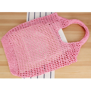 Borsa a tracolla da <span class=keywords><strong>donna</strong></span> di alta qualità lavorata a mano all'uncinetto da spiaggia alla moda all'uncinetto per le vacanze - Product Image 2