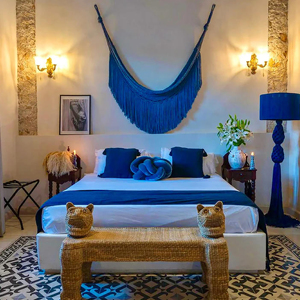 Lampe sur pied moderne LED E27 de <span class=keywords><strong>style</strong></span> bohème rétro avec base en métal et pompon tissé à la main - Product Image 3