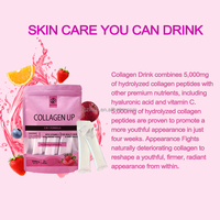 Poudre de boisson au collagène marin pour la beauté, boisson éclaircissante liquide, supplément de fibres alimentaires