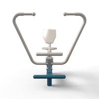 Máquina de Remo para Exteriores de Acero Galvanizado, Columna Resistente D114*3mm, Equipo de Fitness para Parques con Certificación ISO