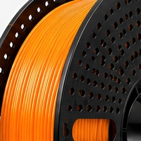 Filamen Printer 3D PLA Oranye 1.75mm Output Stabil Permukaan Halus untuk Pemodelan Dekorasi