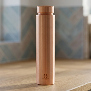 Saleem International Handcrafted <200ml Pure Copper Classic Design Leak-Proof Eco-Friendly Lid Reusable Large Capacity Travel - Product Image 3
