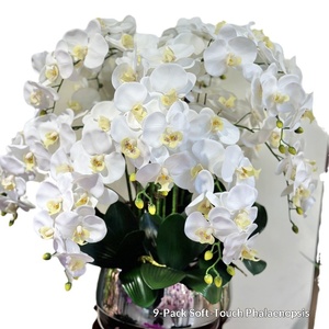 Premium Phalaenopsis Butterfly Orchid Fake Flowers Wedding Centerpieces House <strong>Decor</strong> Party <strong>Brithday</strong> <strong>Decor</strong> - Product Image 1