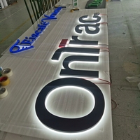 Enseigne lumineuse LED pour magasin, devanture de commerce, signalétique extérieure, enseigne personnalisée 3D, lettres en métal rétroéclairées