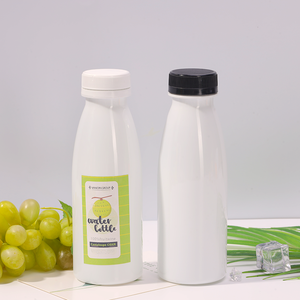 8 once di bottiglie di <span class=keywords><strong>latte</strong></span> in plastica da 250ml di contenitori per bere acqua e succo rotondo per bar ristoranti-per bevande energetiche di Soda Whisky - Product Image 1