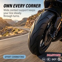 Roues et pneus de moto 110/70-17, pneu de course, tubeless, haute adhérence, stable en virage, compétition sur circuit, taille 17