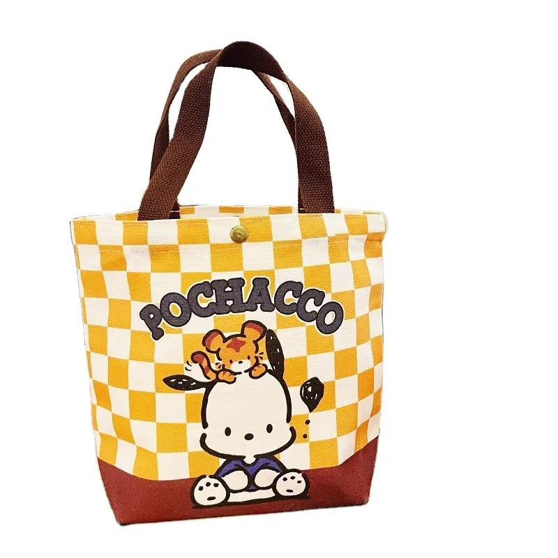 2024 new anime Cinnamoroll small fresh canvas bag Kuromi girls simple shoulder bag fashion Melody handbag