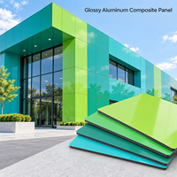 Panneau composite en aluminium brillant 4 mm, motif granit, panneau ACM pour murs intérieurs décoratifs