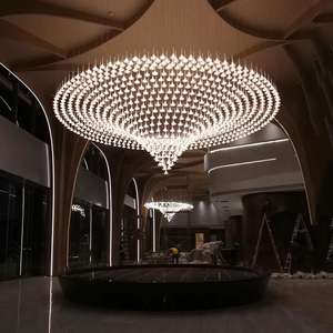 Non-standard Customized Hotel <b>Chandeliers</b> Wedding Hall Villa Trumpet Shaped Acrylic <b>Pendant</b> <b>Light</b> - Product Image 5