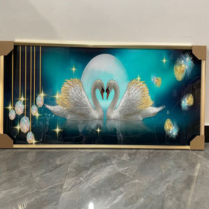 Fabrik Großhandel Elegante acht Pferde laufen Leinwand moderne Luxus perfekte Pferd Bild 7 Pferd laufen Malerei mit Rahmen - Product Image 6