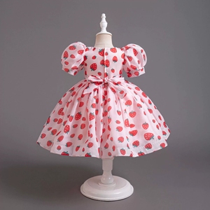 Vestidos Elegantes para Niñas con Estampado <span class=keywords><strong>de</strong></span> Flores y Puntos, Vestido <span class=keywords><strong>de</strong></span> Tul para Niñas - Product Image 4