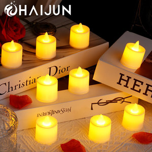 <span class=keywords><strong>Bougie</strong></span> chauffe-plat bon marché Bougies artificielles à piles en vrac grand diamètre scintillant - Product Image 2