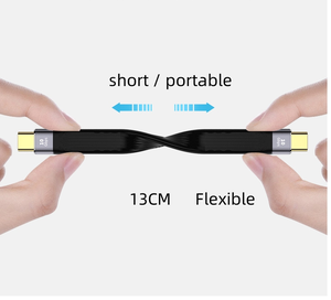 10Gbps USB 3.1ชนิด C อะแดปเตอร์ตัวผู้และสายชาร์จข้อมูล FPC แบนบางเฉียบป้องกัน <span class=keywords><strong>OTP</strong></span> สำหรับแล็ปท็อปและโทรศัพท์ DC เอาต์พุต - Product Image 6