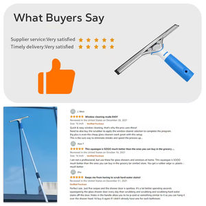 <span class=keywords><strong>Limpiacristales</strong></span>, Raspador de Vidrios, Material de Acero Inoxidable, Tira de Goma Pura, Raspador para Limpieza de Vidrios - Product Image 4