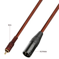 Câble audio Yinyu AC067P OFC RCA non équilibré vers XLR mâle, faible bruit, blindé, pour console de mixage, amplificateur, enceintes