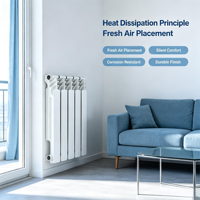 Radiateur silencieux en aluminium moulé sous pression, convecteur d'eau sans bruit pour chambre et crèche